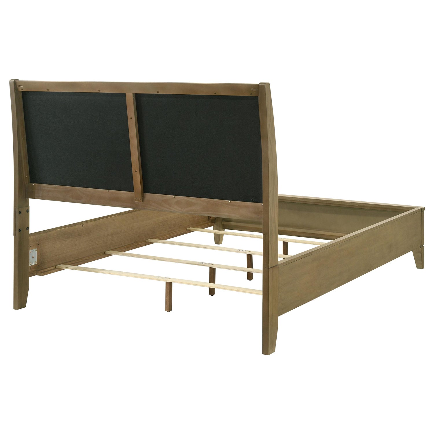 Granada Upholstered Eastern King Panel Bed Natural Pine - 224921KE