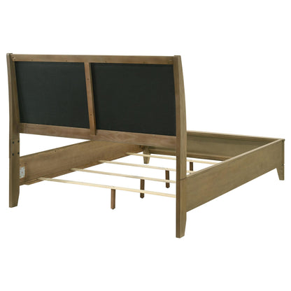 Granada Upholstered Queen Panel Bed Natural Pine - 224921Q