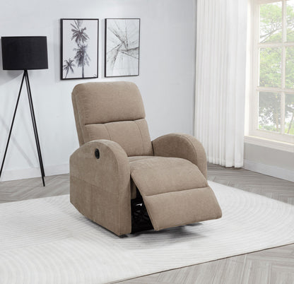 Grant Fabric Upholstered Power Recliner Chair Camel - 603303P