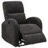 Grant Fabric Upholstered Power Recliner Chair Charcoal Grey - 603293P