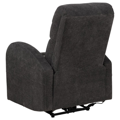 Grant Fabric Upholstered Power Recliner Chair Charcoal Grey - 603293P