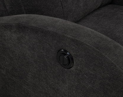 Grant Fabric Upholstered Power Recliner Chair Charcoal Grey - 603293P
