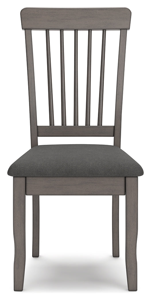 Gray Shullden Dining Table and 2 Chairs - PKG015400