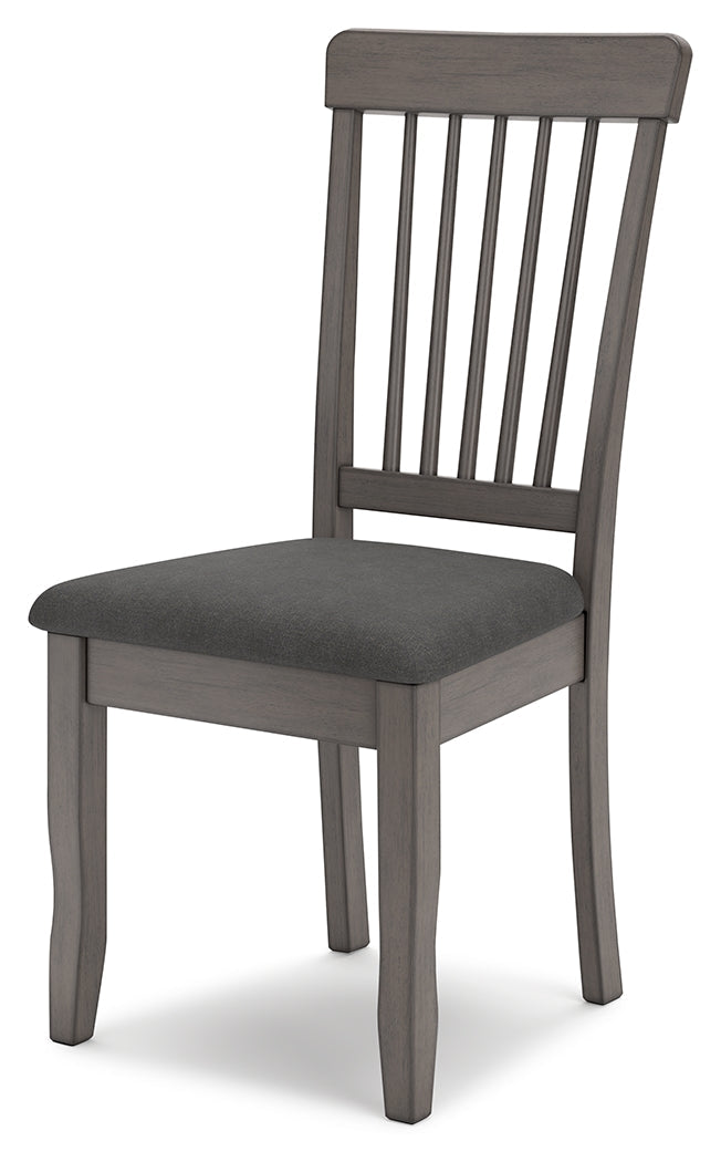 Gray Shullden Dining Table and 2 Chairs - PKG015400