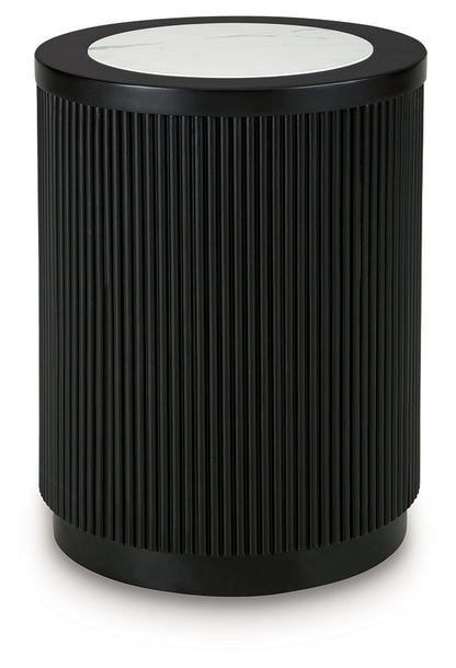 Grayman Black End Table - T650-6