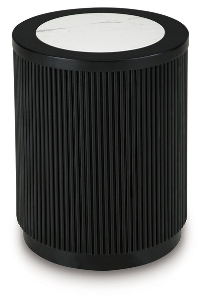 Grayman Black End Table - T650-6