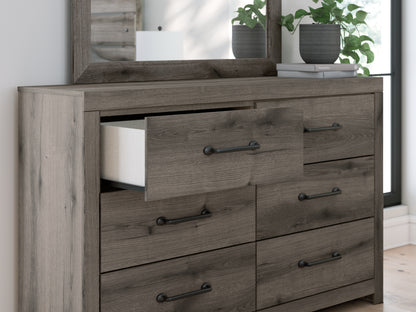 Graystorm Brown Gray Dresser and Mirror - PCB2405B1