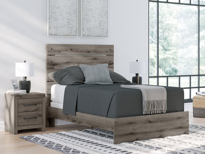 Graystorm Brown Gray Full Panel Bed - PCB2405B13