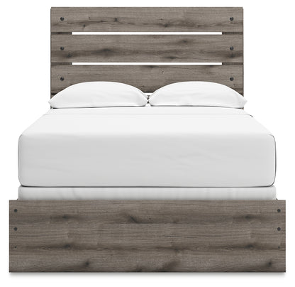 Graystorm Brown Gray Full Panel Bed - PCB2405B13