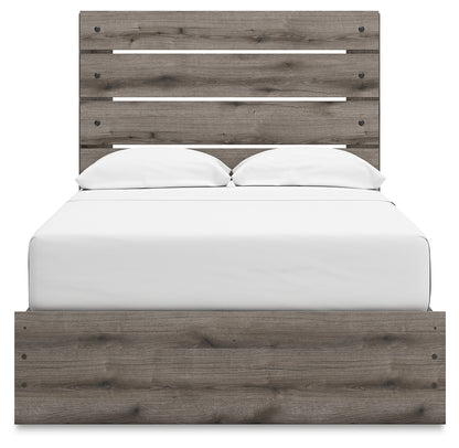 Graystorm Brown Gray Full Panel Bed with Storage - PCB2405B17