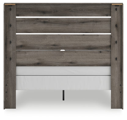 Graystorm Brown Gray Queen Panel Bed - PCB2405B2