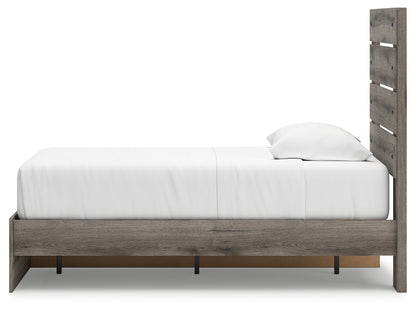 Graystorm Brown Gray Twin Panel Storage Bed - PCB2405B18