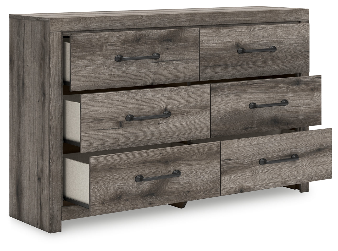 Graystorm Full Panel Bed with Storage with Dresser in Brown Gray from Ashley - Luna Furniture