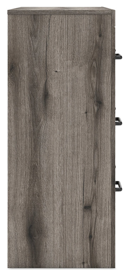 Graystorm Full Panel Bed with Storage with Dresser in Brown Gray from Ashley - Luna Furniture