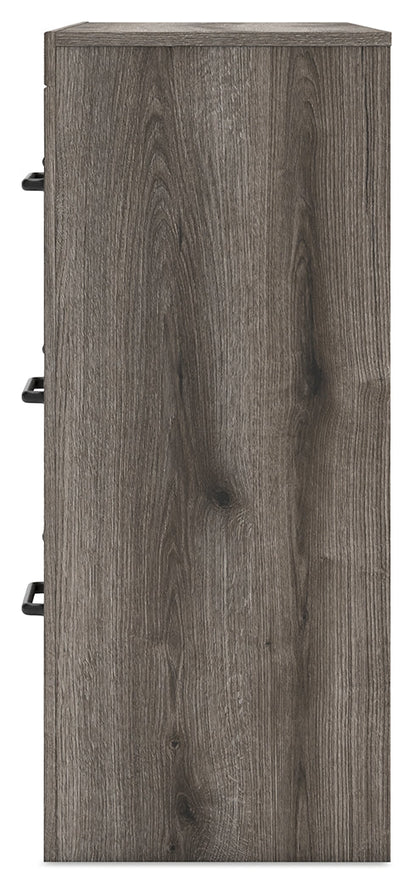 Graystorm Full Panel Bed with Storage with Dresser in Brown Gray from Ashley - Luna Furniture