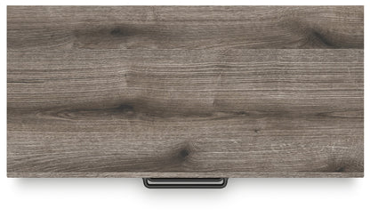 Graystorm Full Panel Bed with Storage with Mirrored Dresser, Chest and 2 Nightstands in Brown Gray from Ashley - Luna Furniture