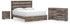 Graystorm King Panel Bed with Dresser and Nightstand in Brown Gray from Ashley - Luna Furniture