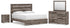 Graystorm King Panel Bed with Mirrored Dresser and Nightstand in Brown Gray from Ashley - Luna Furniture