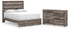 Graystorm Queen Panel Bed with Dresser in Brown Gray from Ashley - Luna Furniture