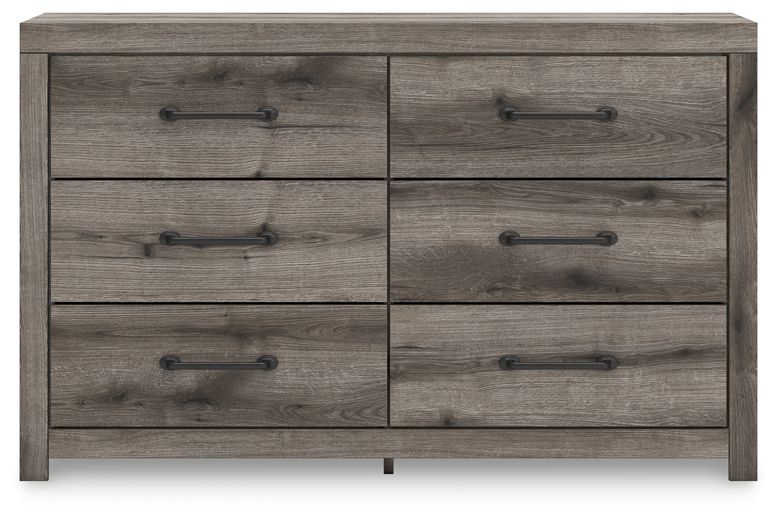 Graystorm Twin Panel Bed with Dresser and Nightstand in Brown Gray from Ashley - Luna Furniture