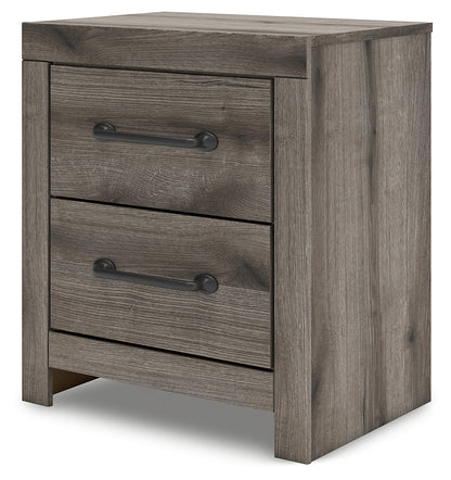 Graystorm Twin Panel Storage Bed with Mirrored Dresser, Chest and Nightstand in Brown Gray from Ashley - Luna Furniture