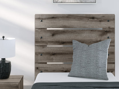 Graystorm Twin Panel Storage Bed with Mirrored Dresser, Chest and Nightstand in Brown Gray from Ashley - Luna Furniture