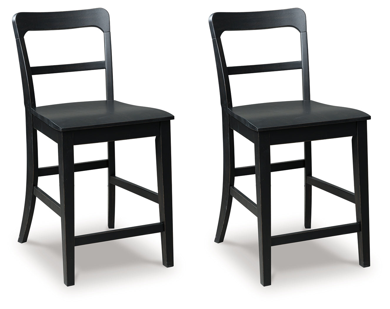 Greddinton Black Counter Height Barstool, Set of 2 - PCD824-124
