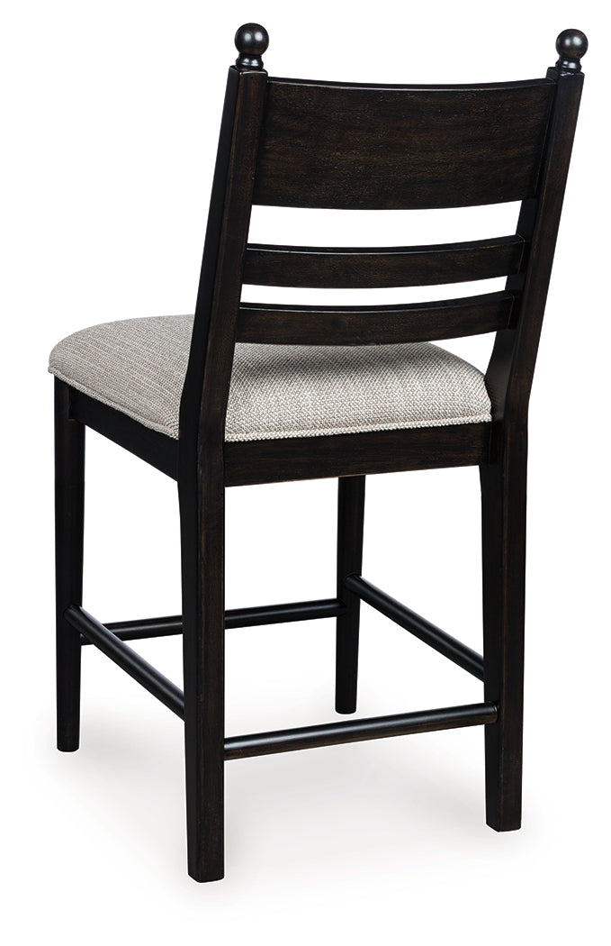 Greddinton Black Counter Height Barstool, Set of 2 - PCD824-724