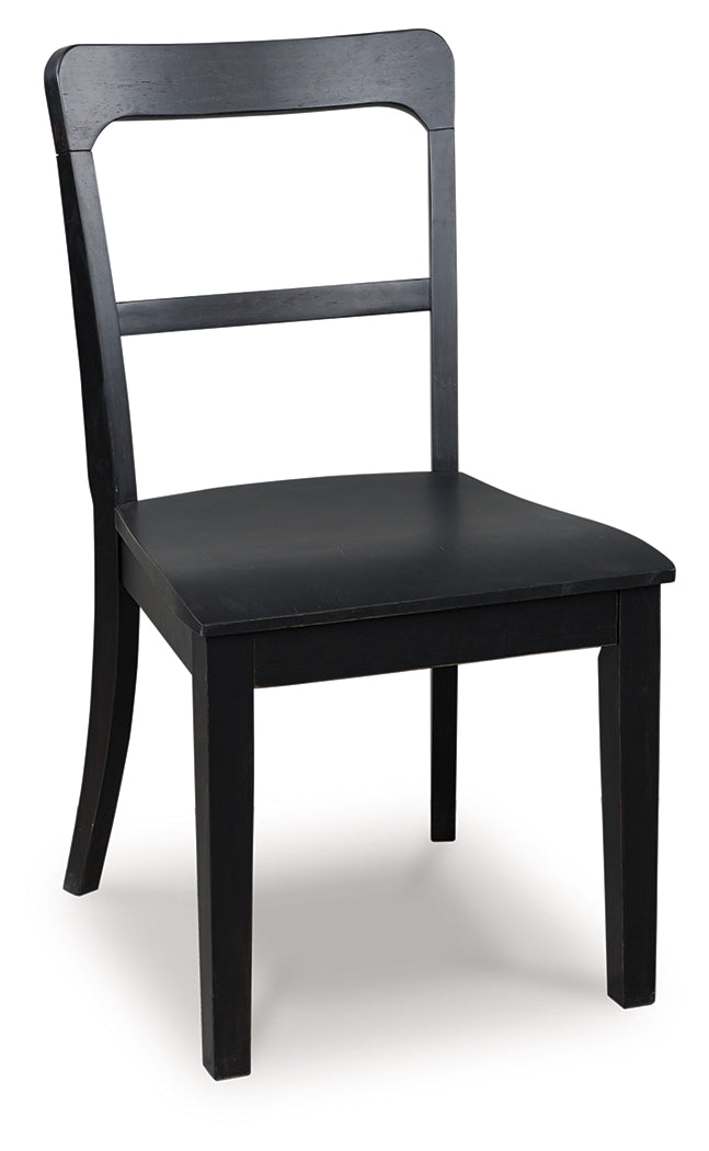 Greddinton Black Dining Chair, Set of 2 - PCD824-01