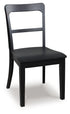 Greddinton Black Dining Chair, Set of 2 - PCD824-01