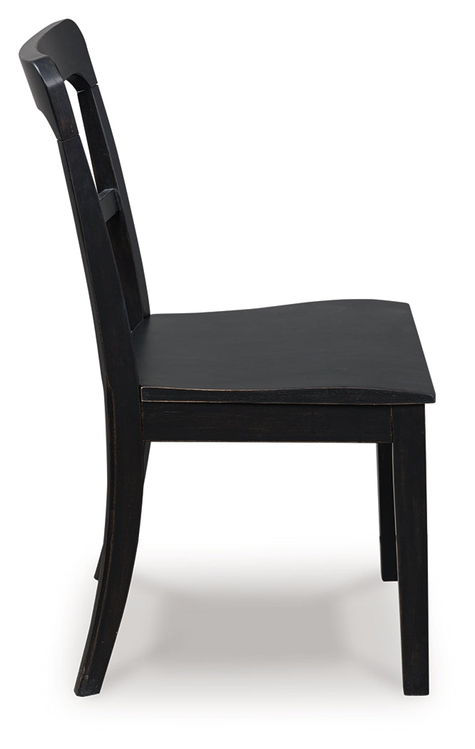 Greddinton Black Dining Chair, Set of 2 - PCD824-01