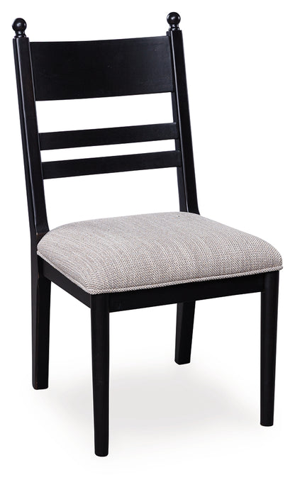 Greddinton Black Dining Chair, Set of 2 - PCD824-07