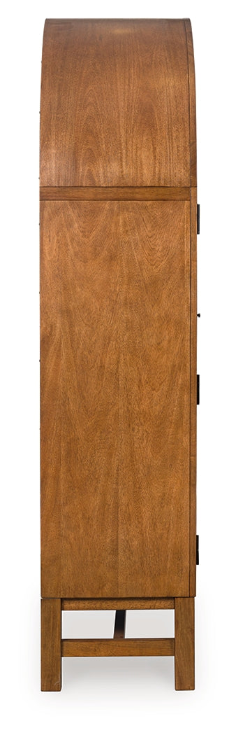 Greddinton Brown/Black Display Cabinet - PCD824-476