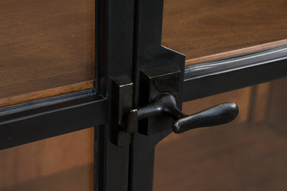 Greddinton Brown/Black Display Cabinet - PCD824-476