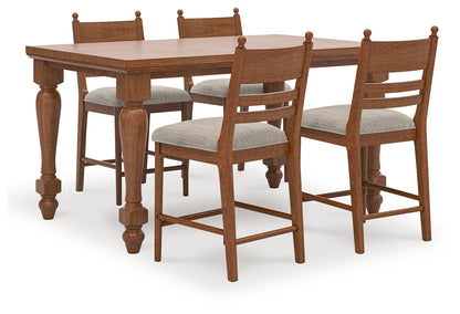 Greddinton Counter Height Dining Table and 4 Barstools - PCD824D19