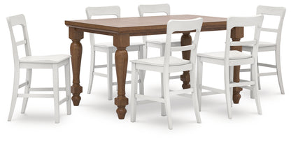 Greddinton Counter Height Dining Table and 6 Barstools - PCD824D14
