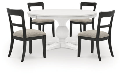Greddinton Dining Table and 4 Chairs in White from Ashley - Luna Furniture