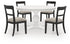 Greddinton Dining Table and 4 Chairs in White from Ashley - Luna Furniture