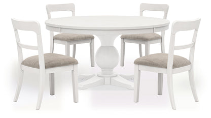 Greddinton Dining Table and 4 Chairs in White from Ashley - Luna Furniture
