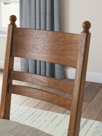Greddinton Dining Table and 6 Chairs in Brown from Ashley - Luna Furniture