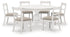 Greddinton Dining Table and 6 Chairs in White from Ashley - Luna Furniture