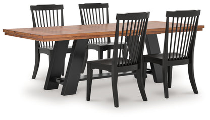 Greddinton Extension Dining Table and 4 Chairs - PCD824D32