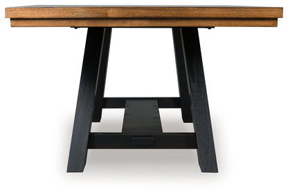 Greddinton Extension Dining Table and 4 Chairs - PCD824D7