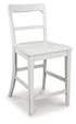 Greddinton White Counter Height Barstool, Set of 2 - PCD824-224