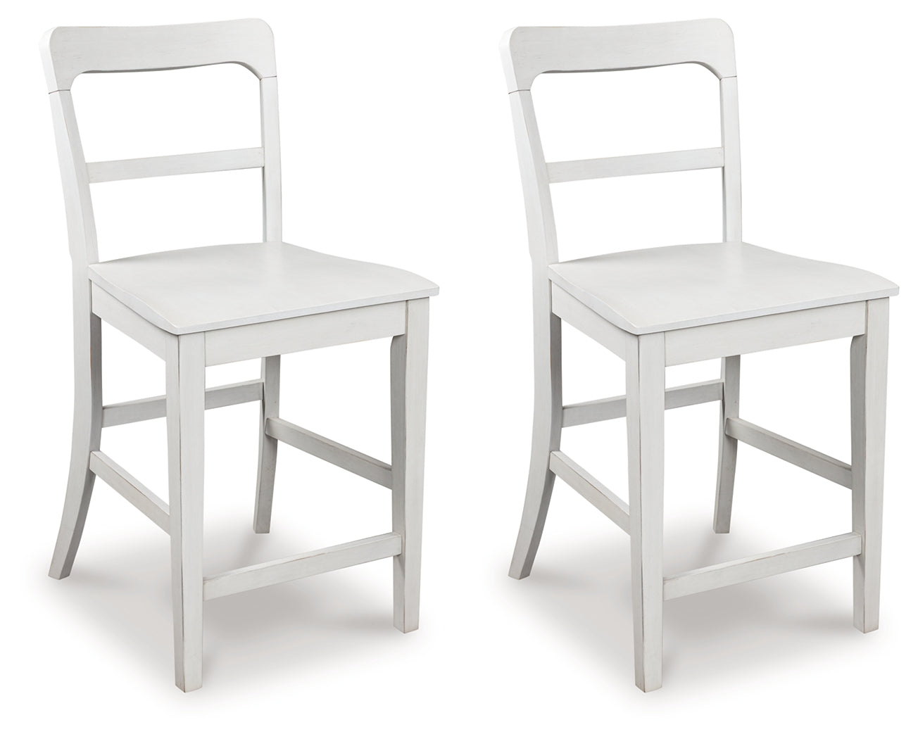 Greddinton White Counter Height Barstool, Set of 2 - PCD824-224