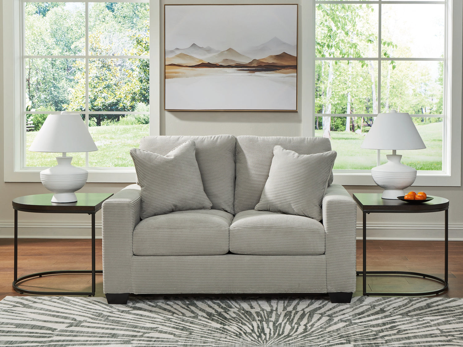Greenbriar Smoke Sofa and Loveseat from Ashley - Luna Furniture