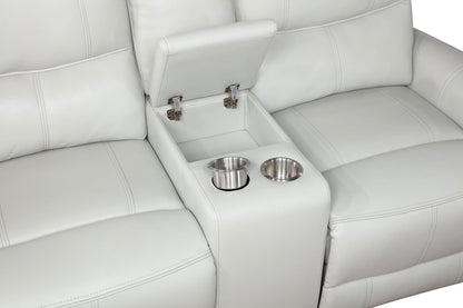 Greenfield Ivory 3-Piece Upholstered Power Reclining Sofa Set from Coaster - Luna Furniture