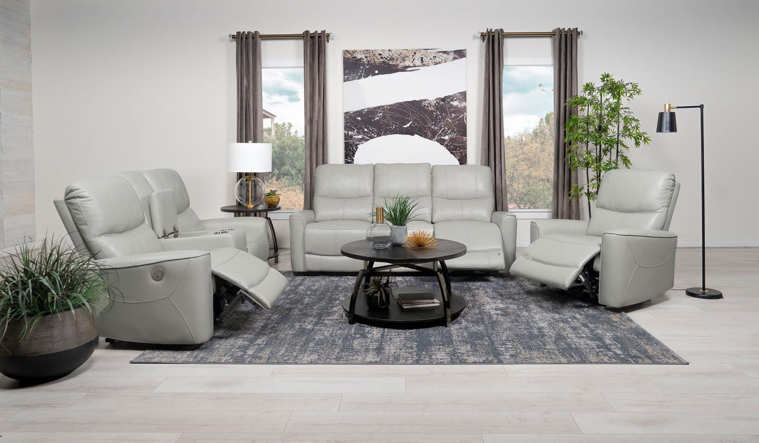 Greenfield Ivory 3-Piece Upholstered Power Reclining Sofa Set from Coaster - Luna Furniture