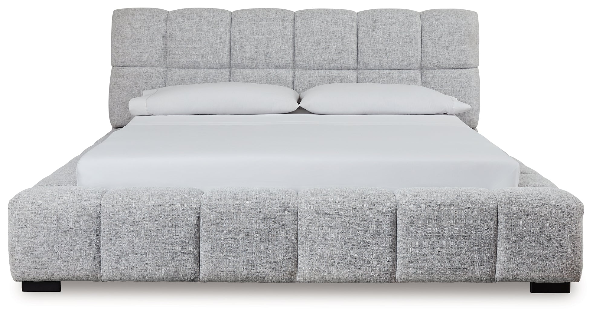 Grendusk Light Gray California King Upholstered Bed - PCB584B3