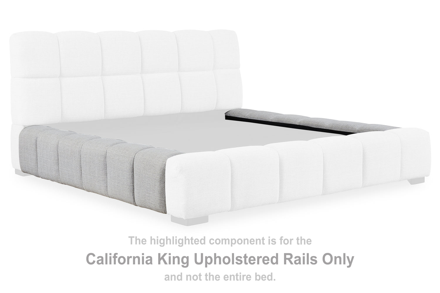 Grendusk Light Gray California King Upholstered Rails – Bien Home Furniture